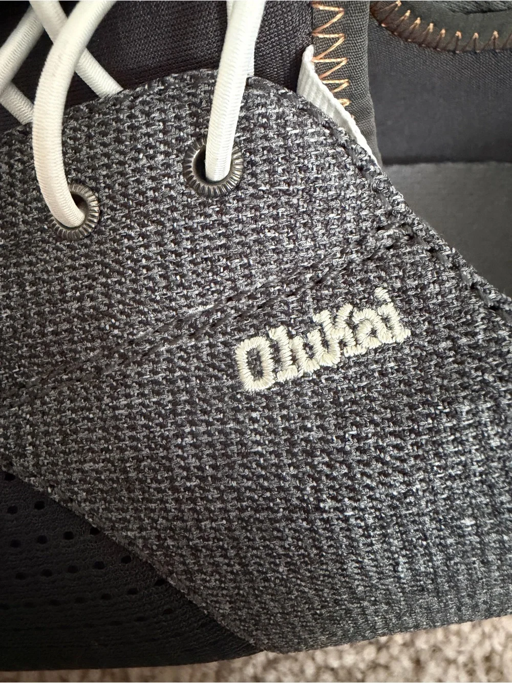 Olukai Men’s Size 11.5 Nohea Moku Gray Casual Slip On Boat Deck Shoes